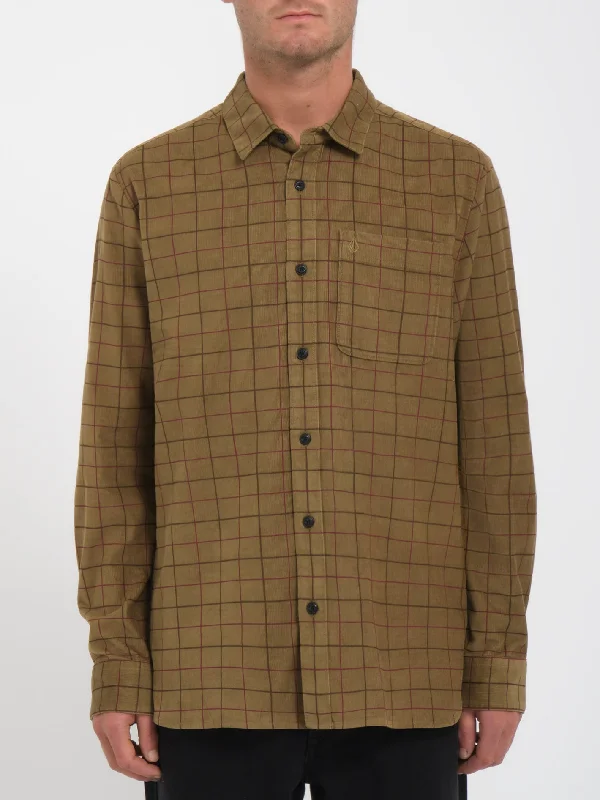 Smart Edge Casual Button-ups Zander Shirt - DARK KHAKI